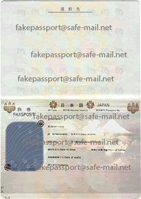 Buy Fake False Falsified Counterfeit Passports of Japan